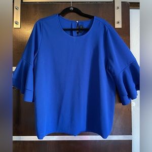 Royal Blue Lane Bryant Plus Size Blouse